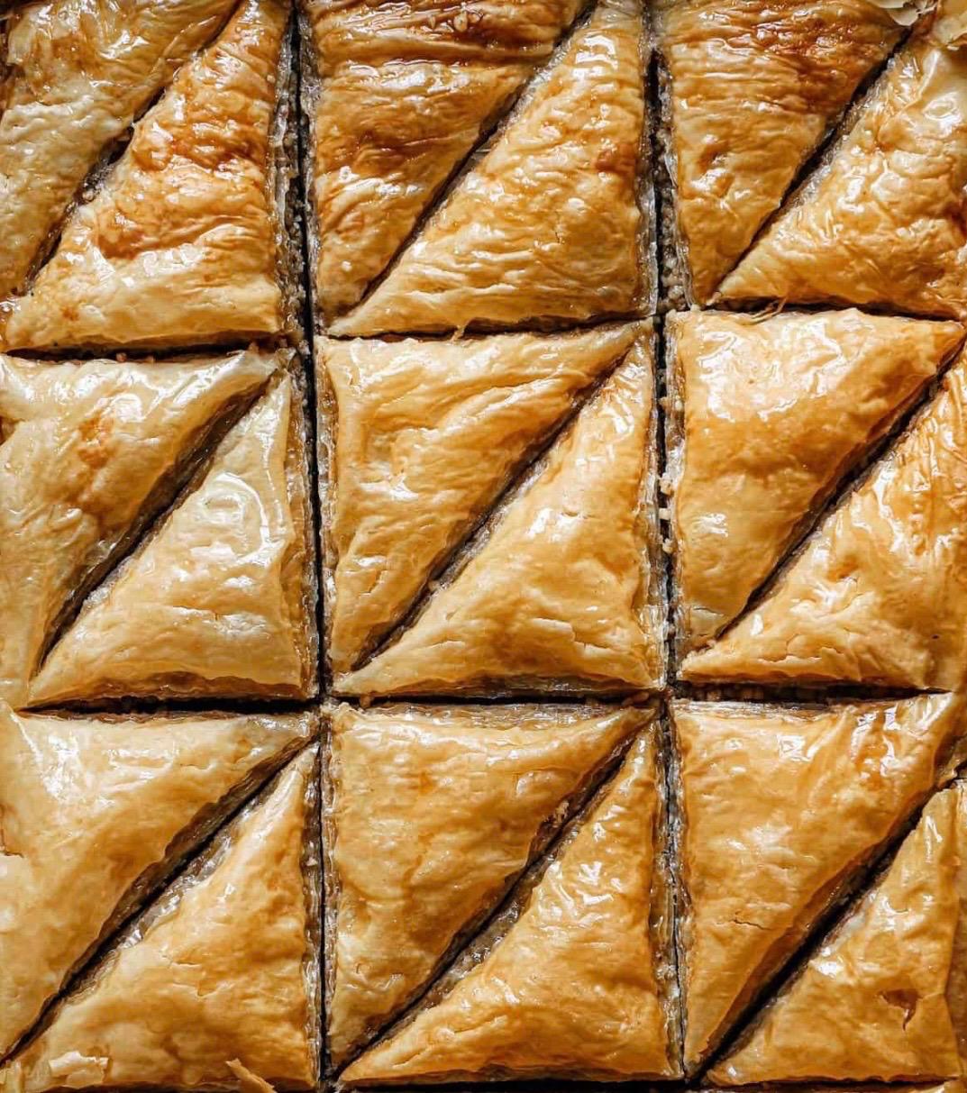 Honey-soaked baklava